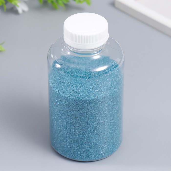 Песок цветной в бутылках "Тёмно-синий" 500 гр МИКС - Фото 1