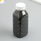 Песок цветной в бутылках "Тёмно-серый" 500 гр МИКС - фото 8745190