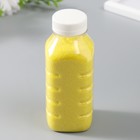 Песок цветной в бутылках "Лимон" 500 гр - фото 8425945