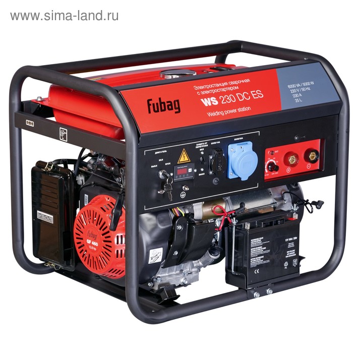 Генератор Fubag WS 230 DC ES, бенз., сварочный, 220В, 5 кВт, 50-230А - Фото 1