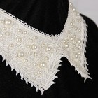 Воротник пришивной, на ткани, 40 × 9 см, цвет «молочный» - Фото 4