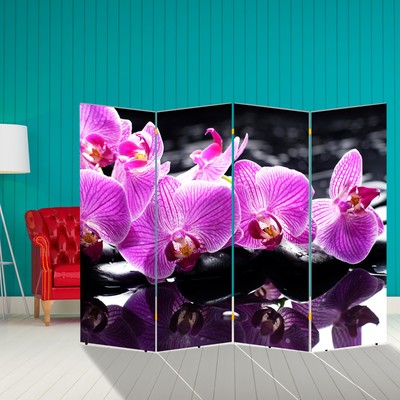 Ширма "Орхидеи", 200 х 160 см