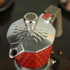 Кофеварка гейзерная "Дольче", на 2 чашки, цвет красный - Фото 3