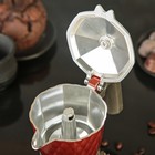 Кофеварка гейзерная "Дольче", на 2 чашки, цвет красный - Фото 4