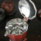 Кофеварка гейзерная "Экспресс", на 3 чашки, цвет розовый - Фото 4