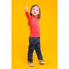 Свитер для девочки «Ажурный воротничок», рост 104–110 см, цвет красный - Фото 4