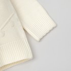 Свитер для девочки «Ажурный воротничок», рост 104–110 см, цвет белый - Фото 7