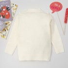 Свитер для девочки «Ажурный воротничок», рост 104–110 см, цвет белый - Фото 8