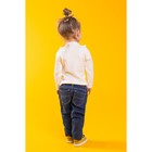 Свитер для девочки «Ажурный воротничок», рост 104–110 см, цвет белый - Фото 3