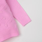 Свитер для девочки «Ажурный воротничок», рост 104–110 см, цвет розовый - Фото 8