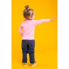 Свитер для девочки «Ажурный воротничок», рост 104–110 см, цвет розовый - Фото 3