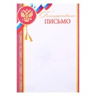 Благодарственное письмо "Символика РФ" красные полосы, бумага, А4 - фото 318134233