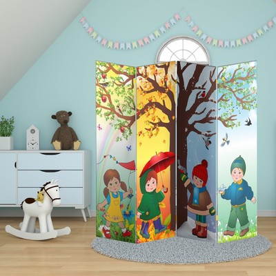 Ширма – перегородка «Дарим Красиво. Времена года», 200×160 см