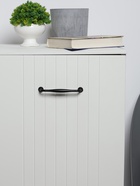 Ручка-скоба мебельная WAVE PC173BL, м/о 128 мм, цвет чёрный - фото 60776576