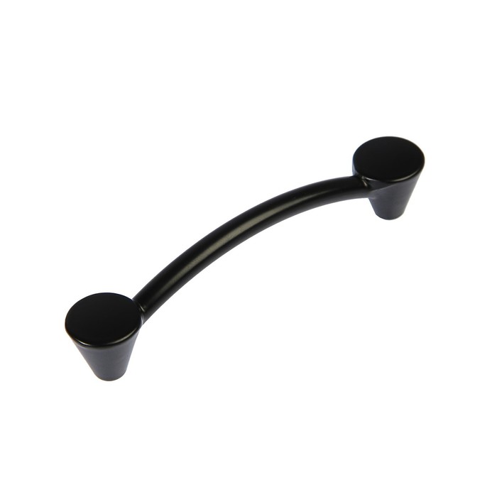 Ручка-скоба мебельная PC174BL, м/о 96 мм, цвет чёрный