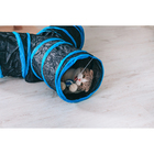 Туннель для кошек шуршащий "Тройник", 80 см, диаметр трубы 25 см, микс цветов - фото 8426431