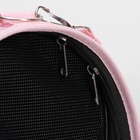 Сумка - переноска каркасная «Играющие котики», размер М, 40×21×27 см, розовая - Фото 9