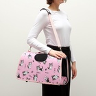 Сумка - переноска каркасная «Играющие котики», размер М, 40×21×27 см, розовая - Фото 5