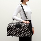 Сумка-переноска каркасная «Лапки Happy», размер L, 53×21×29 см, чёрная - Фото 12