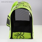 Сумка - переноска «Цветы», размер L, 53×21×29 см, каркасная, зелёная - Фото 7