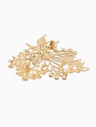 Брошь «Папоротник», цвет белый в золоте - Фото 3