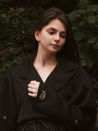 Брошь «Лист осенний» ажурный, цветная в чернёном золоте - Фото 2