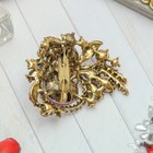 Брошь «Цветочная композиция», цветная в черненом золоте - Фото 3