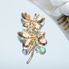 Брошь «Бабочки» парочка, радужная в золоте - Фото 2