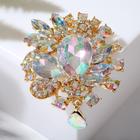 Брошь «Императрица» сияние, цвет радужный в золоте - Фото 2
