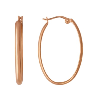 Серьги-кольца позолота «Симпл»