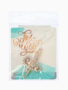 Брошь «Балерина» ан лер, белая в золоте - Фото 6