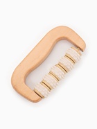 Массажёр «Коромысло», 14.5×8×3 см, деревянный, 5 колёс с шипами, бежевый - Фото 1