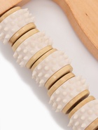 Массажёр «Коромысло», 14.5×8×3 см, деревянный, 5 колёс с шипами, бежевый - Фото 2