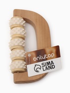 Массажёр «Коромысло», 14.5×8×3 см, деревянный, 5 колёс с шипами, бежевый - Фото 5