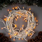 УЦЕНКА Гирлянда «Нить» 10 м, IP44, белая нить, 100 LED, свечение жёлтое, 8 режимов, 220 В - Фото 5