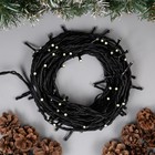 УЦЕНКА Гирлянда «Нить» 10 м, IP44, УМС, тёмная нить, 72 SMD-LED, свечение белое, 220 В - Фото 2