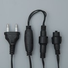 УЦЕНКА Гирлянда «Нить» 10 м, IP44, УМС, тёмная нить, 72 SMD-LED, свечение белое, 220 В - Фото 3