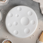 Форма силиконовая для муссовых десертов и выпечки Доляна «Луна», 19,5×4,7 см, цвет белый - Фото 2
