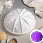 Форма для муссовых десертов и выпечки KONFINETTA «Кристалл», силикон, 19×9,8 см, цвет белый - фото 18754888