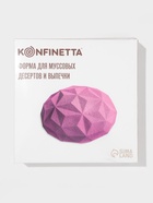 Форма для муссовых десертов и выпечки KONFINETTA «Кристалл», силикон, 19×9.8 см, белая 3811625 - фото 319825336
