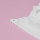 Форма для муссовых десертов и выпечки Доляна «Кристалл», 29,5×17×3,5 см, 6 ячеек (d=6,5 см), цвет белый - фото 8426618