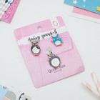 Набор значков «Тоторо» цветной в золоте - Фото 3