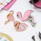 Набор значков «Фламинго» цвет розовый - Фото 3