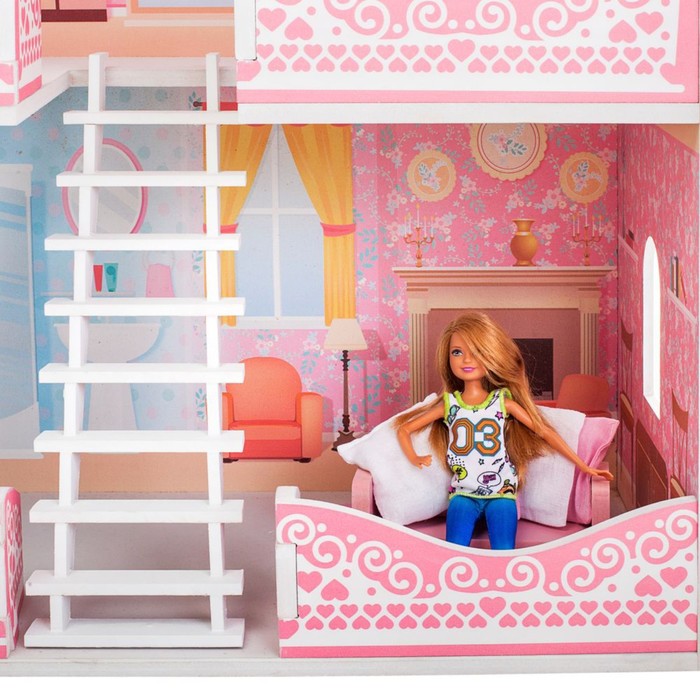 Кукольный домик «Адель Шарман» с мебелью и аксессуарами 7 шт. - фото 1909892053