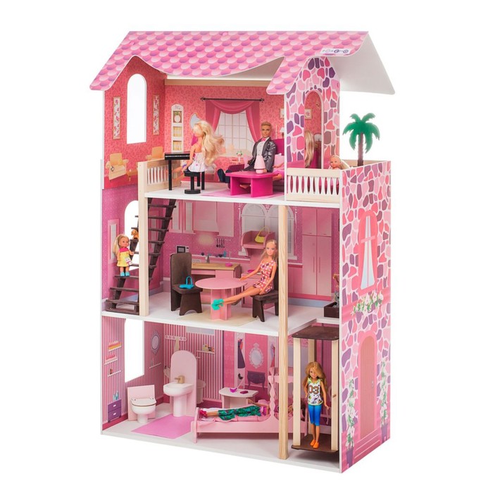 Кукольный домик «Монте-Роза», с мебелью - фото 1892268713