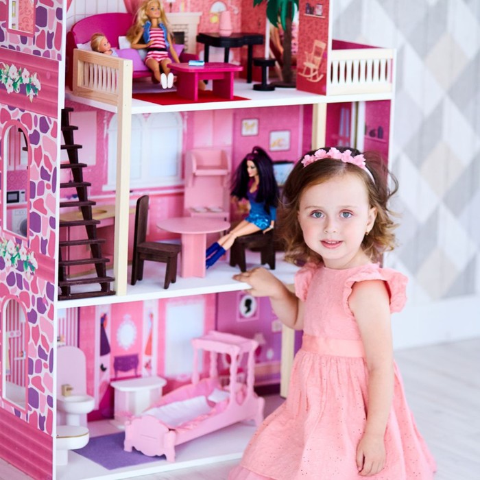 Кукольный домик «Монте-Роза», с мебелью - фото 1892268711