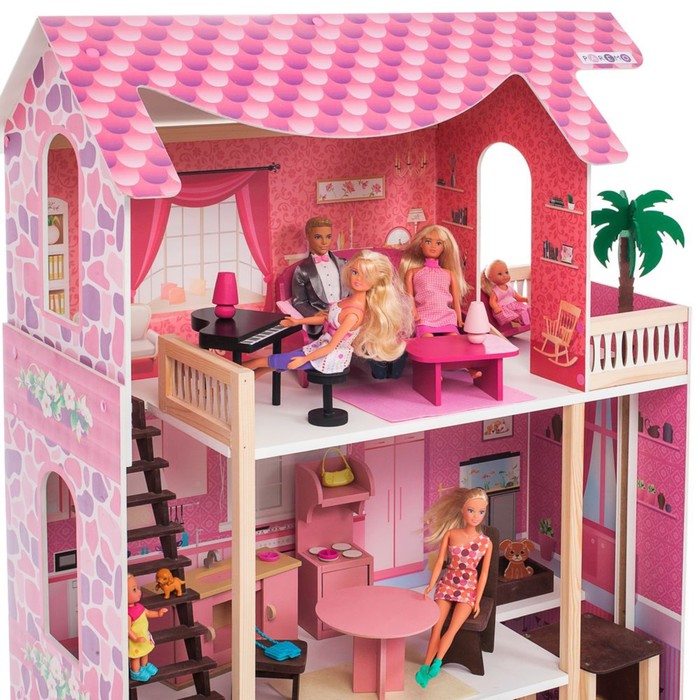 Кукольный домик «Монте-Роза», с мебелью - фото 1892268717