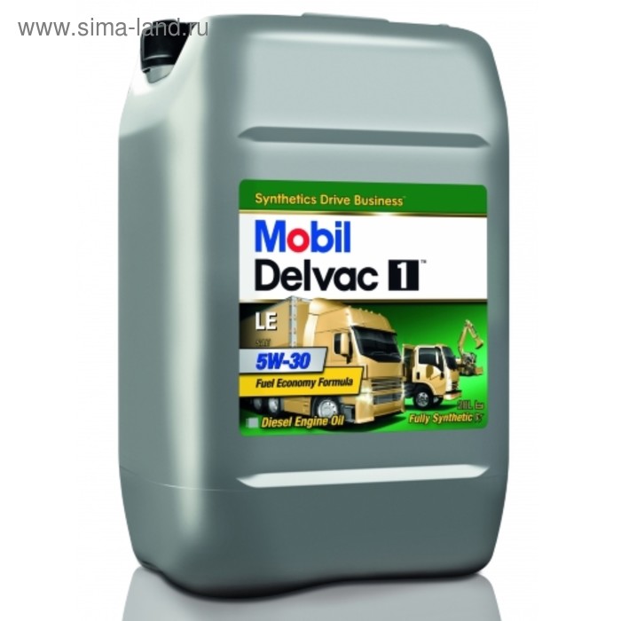 Масло моторное Mobil DELVAC 1 LE Fuel Economy Formula 5w-30, 20 л - Фото 1