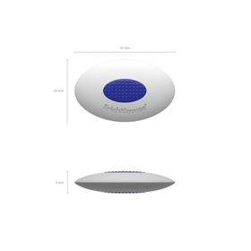 Ластик с центровкой ErichKrause Smart Mini, овальный, средней жёсткости, гипоаллергенный (комплект 36 шт)