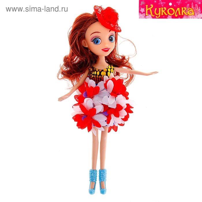Кукла "Софи" в цветочном платье и шляпке, МИКС - Фото 1